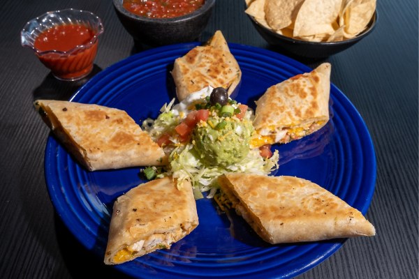 rolled quesadillas